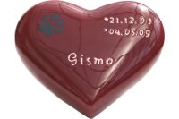 Herz-Tierurne: herz-07-weinrot-Gismo